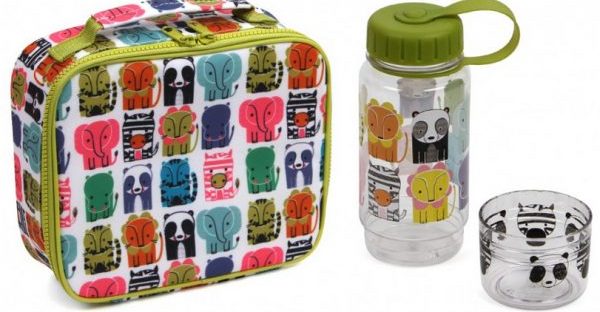 day at the zoo lunchbag and water bottle from paperchase