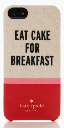 eat cake for breakfast kate spade iphone case