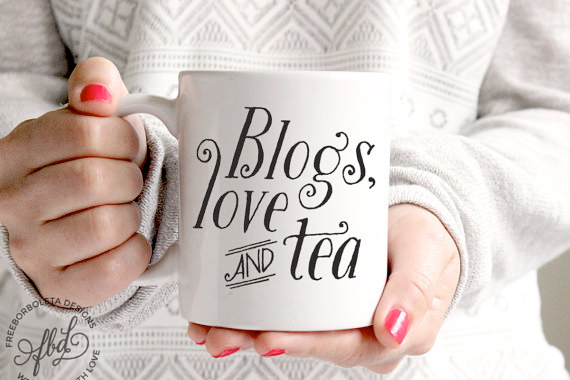 blogging mug by freeborboleta from etsy