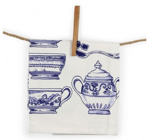 indigo dreams tea towels from paperchase