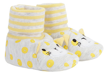 leopard booties from mothercare