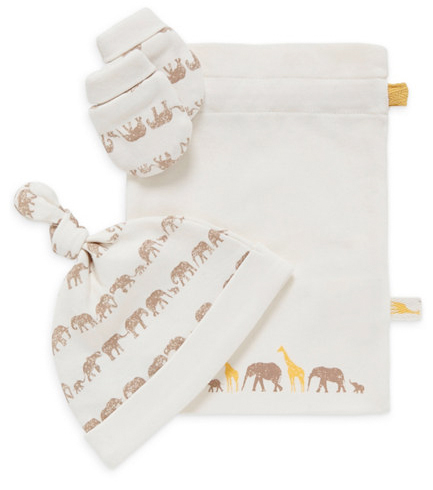 tusk hat and mitt set from mothercare
