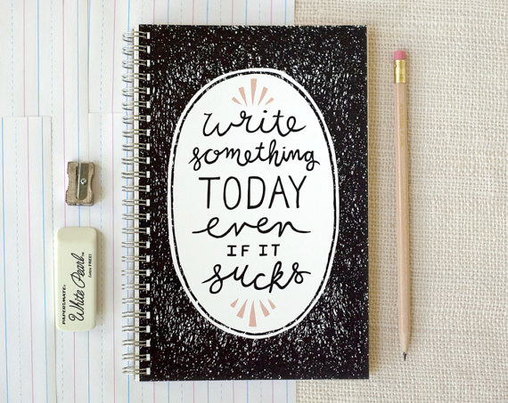 write everyday notebook from etsy