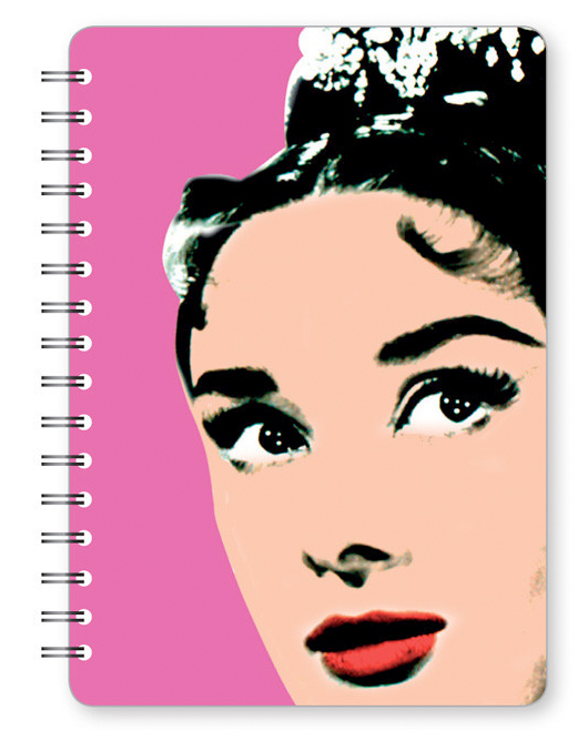 audrey hepburn notebook from go stationery