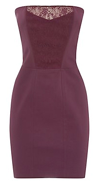 burgundy dress from new look