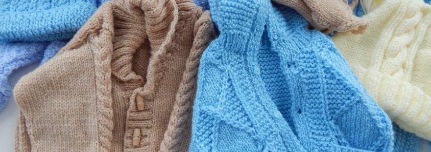 knitted baby clothes