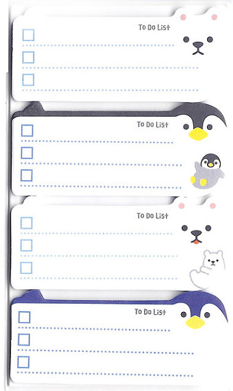 penguin sticky notes from etsy
