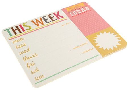 weekly planner from caroline gardner