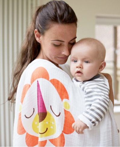 lion muslin cloth from mamas and papas