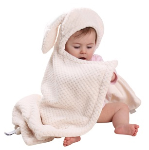 bunny ears blanket from cuckooland