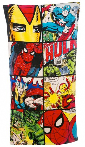 marvel beach towel from truffle shuffle