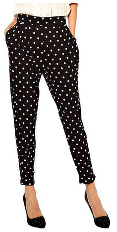 polka dot trousers from jollychic on amazon