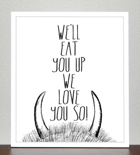 where the wild things are print from etsy