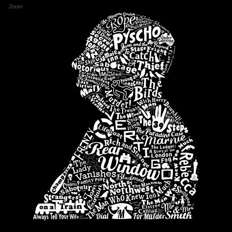 alfred hitchcock print from culture label