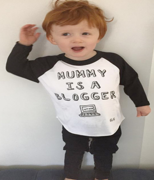 mummy is a blogger tshirt from gorgeous little george