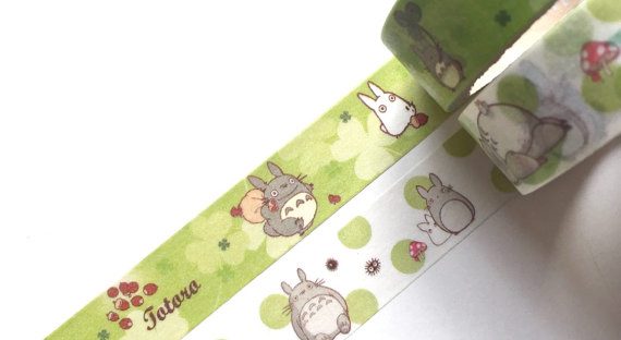 totoro washi tape from etsy
