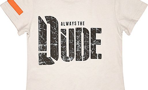 dude tshirt from river island