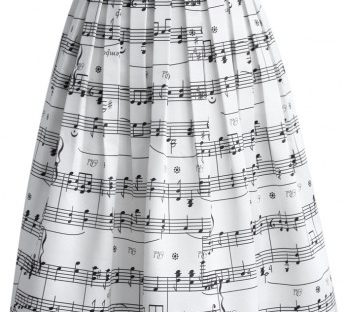 musical notes skirt from chic wish