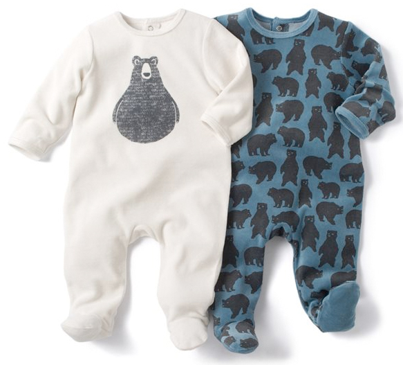 bear sleepsuits from la redoute
