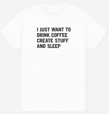 coffee create tshirt from rad