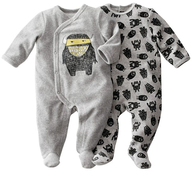 monster sleepsuits from la redoute