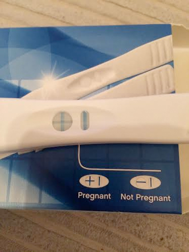 positive pregnancy test from first pregnancy