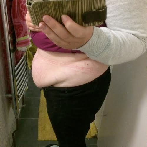 post pregnancy belly - five months later
