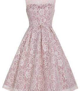 soft pink lace dress from little wings factory