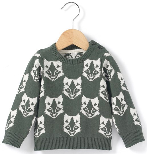 wolf print sweater from la redoute