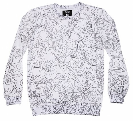 adventure time sweater from truffle shuffle