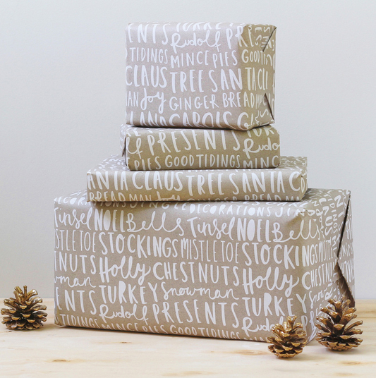 christmas wrapping paper from the old english company