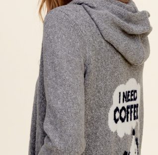 hooded open sweater from hollister