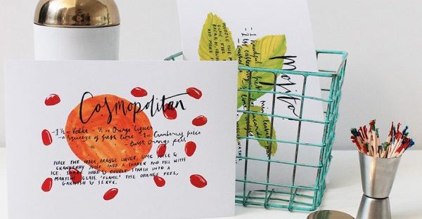 cocktail recipe cards by annie dornan-smith