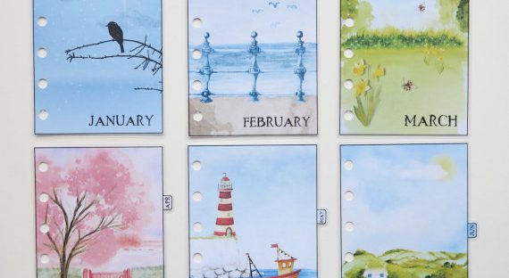 filofax monthly dividers from etsy