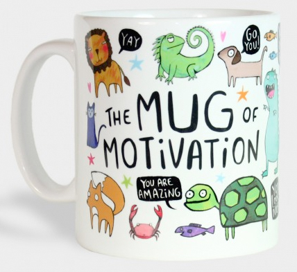 motivation mug from the lost lanes