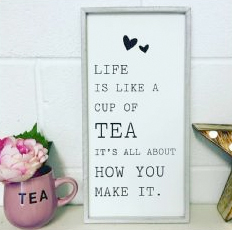 tea sign