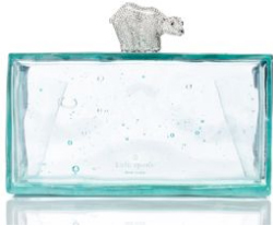 kate spade polar bear clutch