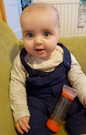 jenson eight months old_inhaler