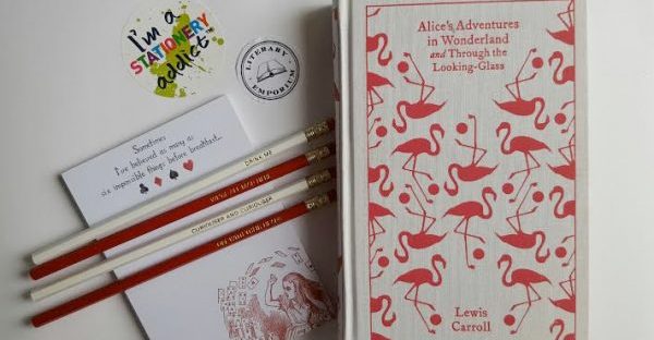 alice in wonderland stationery from literary emporium