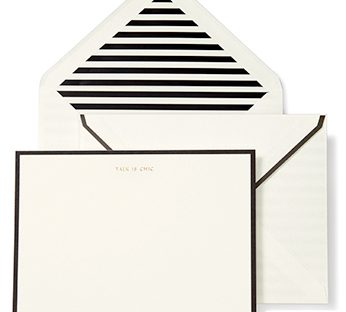 kate spade talk is chic correspondence cards from quill london