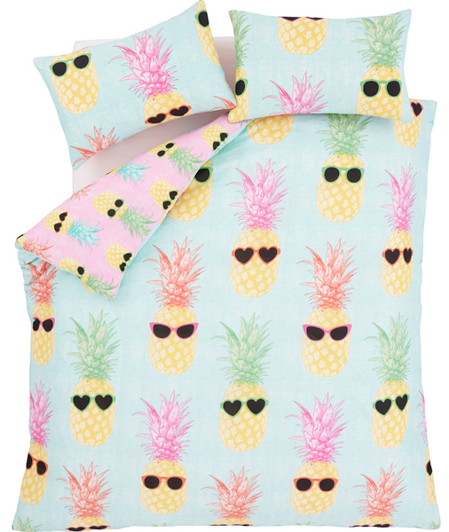 catherine lansfield pineapple bedding from iwoot
