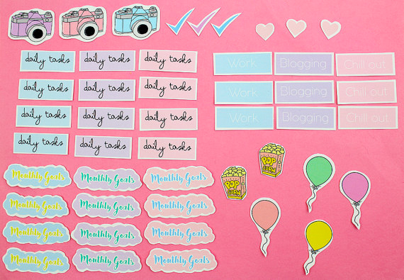dorkface planner stickers