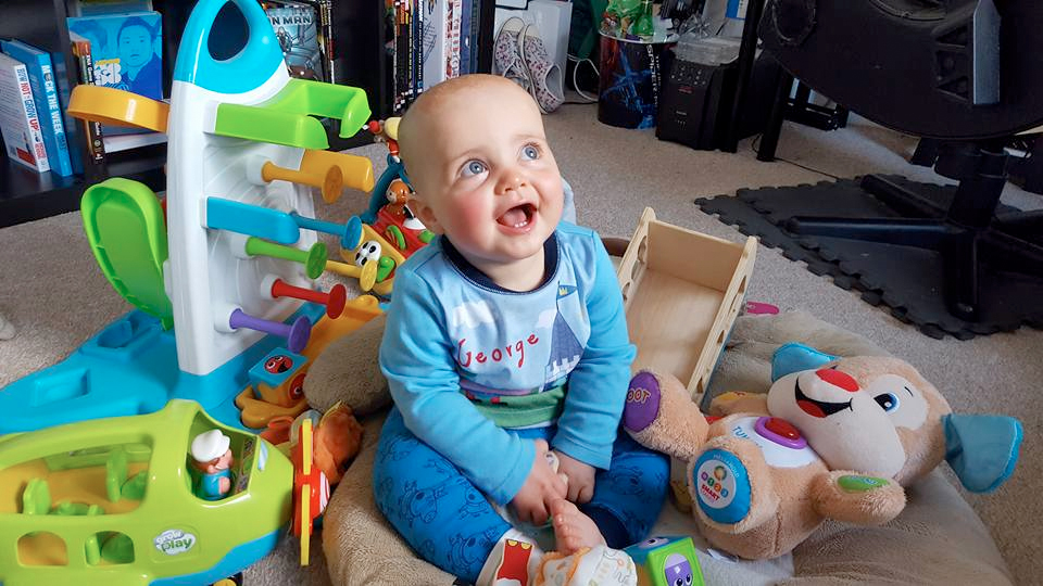 jenson smiling 11 months old