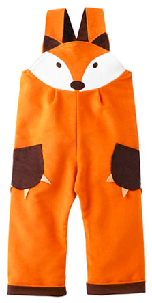 fox dungarees from little buttons boutique