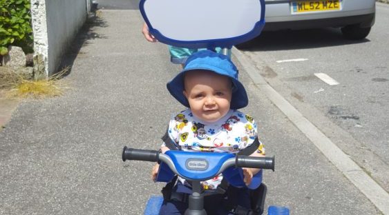 jenson on his trike