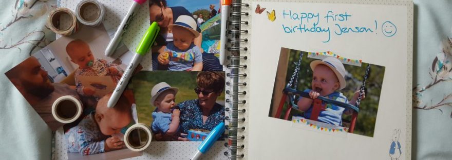 jensons birthday scrapbook