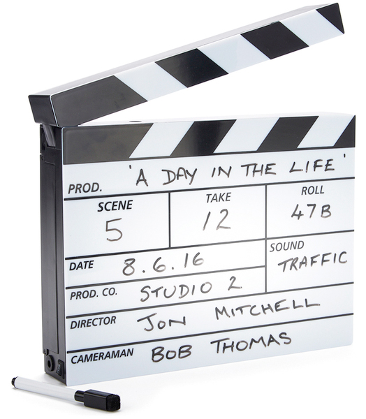 light up clapperboard from firebox