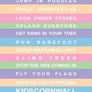 cornwall print for children from sea kisses