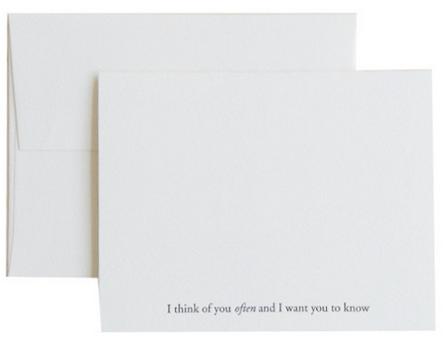 i think of you often card from quill london