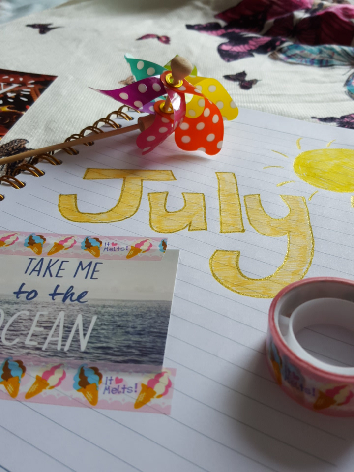 july bullet journal